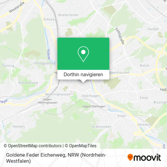 Goldene Feder Eichenweg Karte