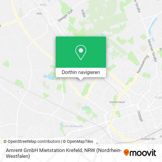 Amrent GmbH Mietstation Krefeld Karte