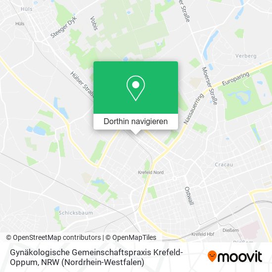 Gynäkologische Gemeinschaftspraxis Krefeld-Oppum Karte