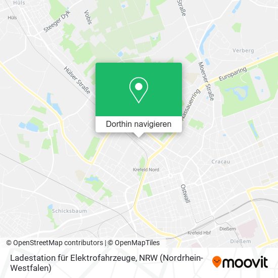 Ladestation für Elektrofahrzeuge Karte