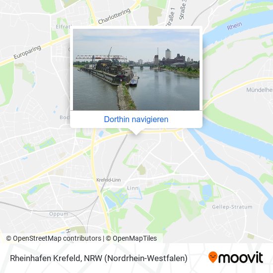 Rheinhafen Krefeld Karte