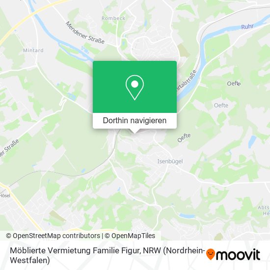 Möblierte Vermietung Familie Figur Karte