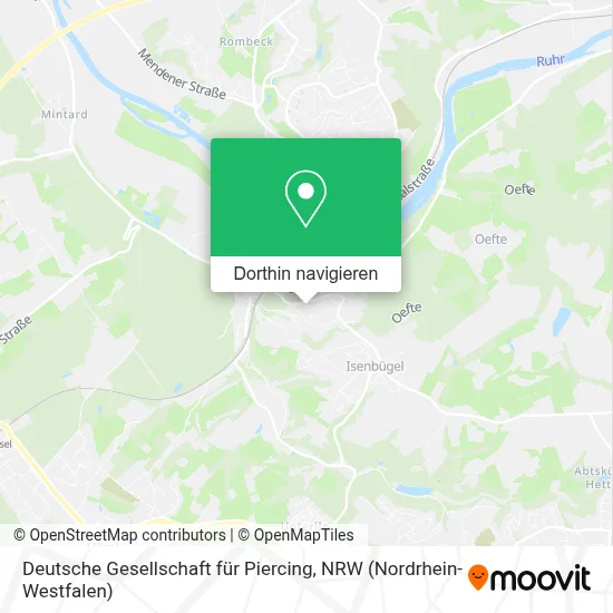 Deutsche Gesellschaft für Piercing Karte
