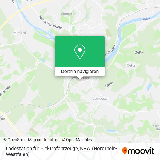 Ladestation für Elektrofahrzeuge Karte