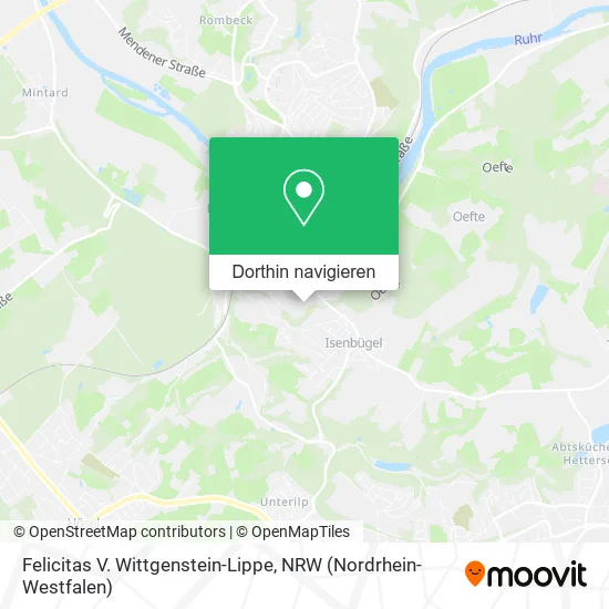 Felicitas V. Wittgenstein-Lippe Karte