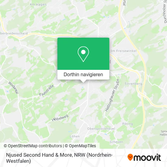 Njused Second Hand & More Karte