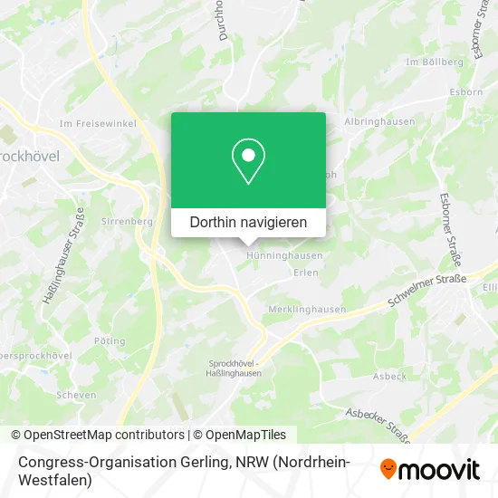 Congress-Organisation Gerling Karte