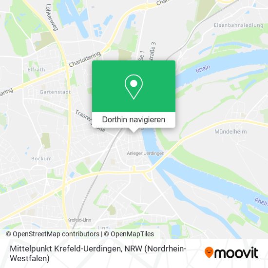 Mittelpunkt Krefeld-Uerdingen Karte