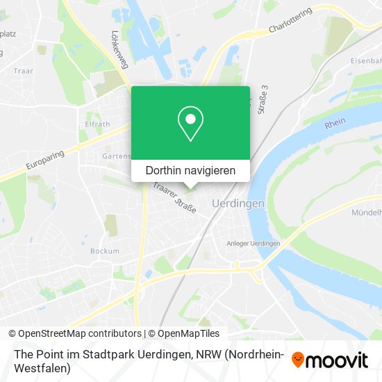 The Point im Stadtpark Uerdingen Karte