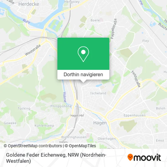 Goldene Feder Eichenweg Karte