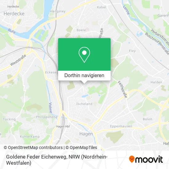 Goldene Feder Eichenweg Karte