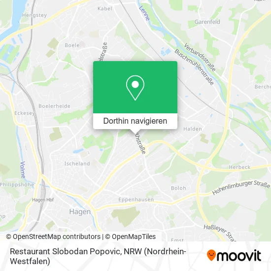 Restaurant Slobodan Popovic Karte