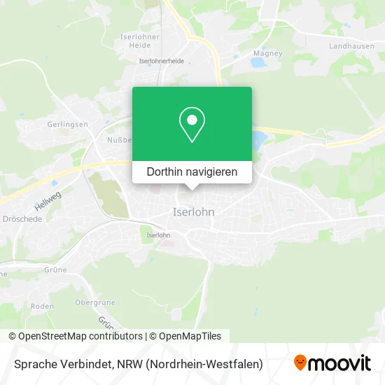 Sprache Verbindet Karte