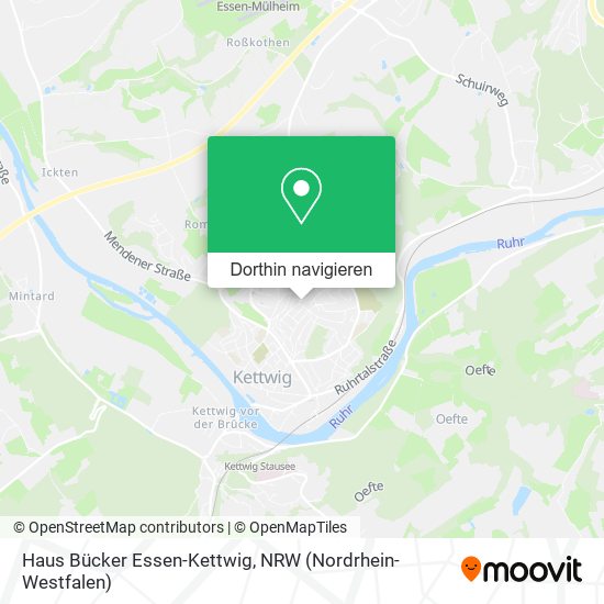 Haus Bücker Essen-Kettwig Karte