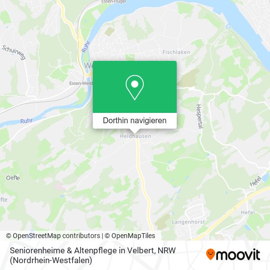 Seniorenheime & Altenpflege in Velbert Karte