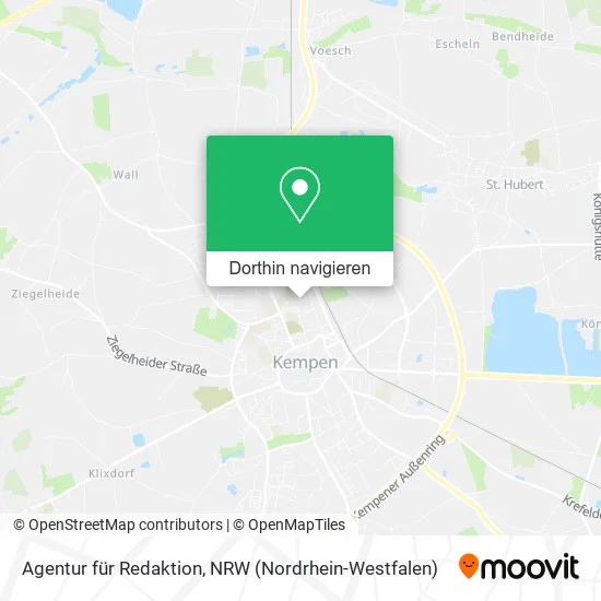 Agentur für Redaktion Karte