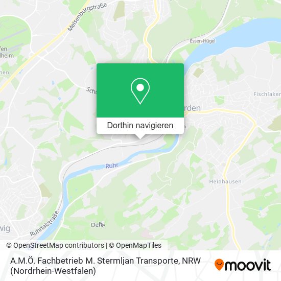 A.M.Ö. Fachbetrieb M. Stermljan Transporte Karte