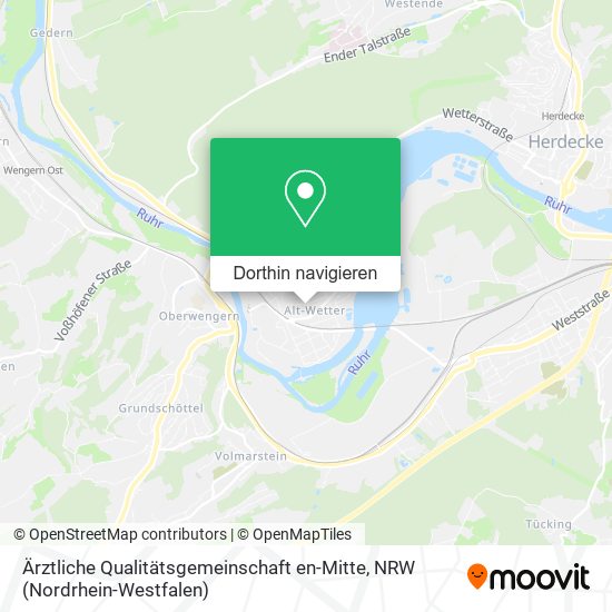 Ärztliche Qualitätsgemeinschaft en-Mitte Karte