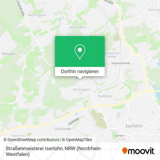 Straßenmeisterei Iserlohn Karte