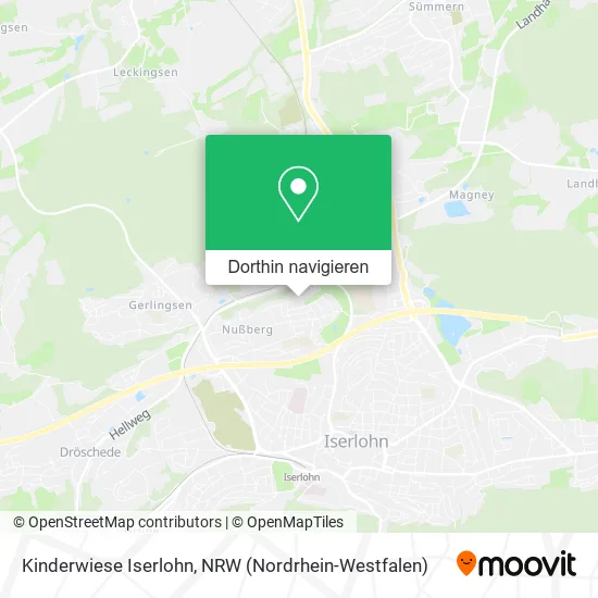 Kinderwiese Iserlohn Karte