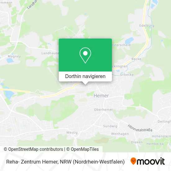 Reha- Zentrum Hemer Karte