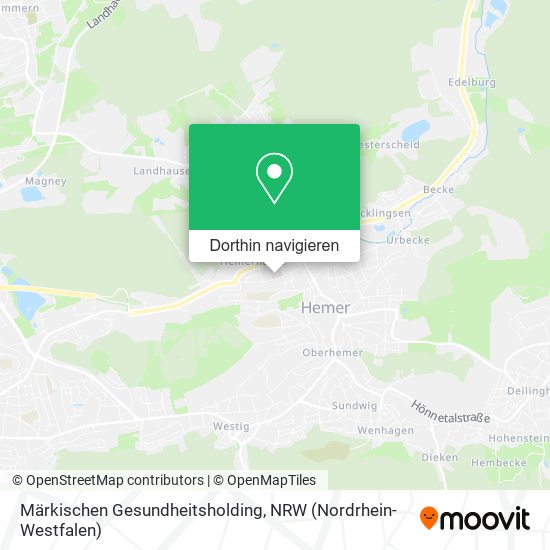Märkischen Gesundheitsholding Karte