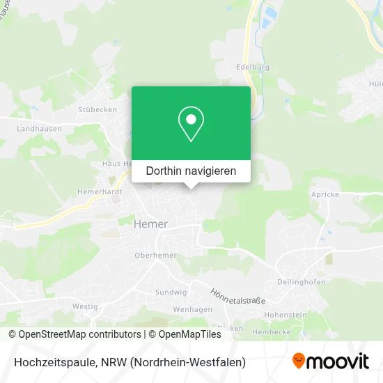 Hochzeitspaule Karte