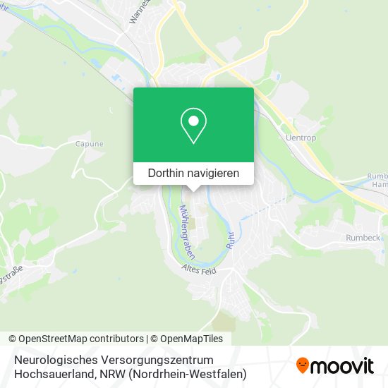 Neurologisches Versorgungszentrum Hochsauerland Karte