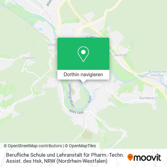 Berufliche Schule und Lehranstalt für Pharm.-Techn. Assist. des Hsk Karte