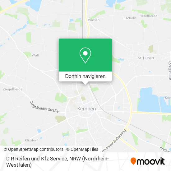 D R Reifen und Kfz Service Karte
