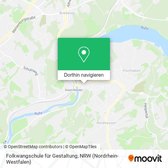 Folkwangschule für Gestaltung Karte