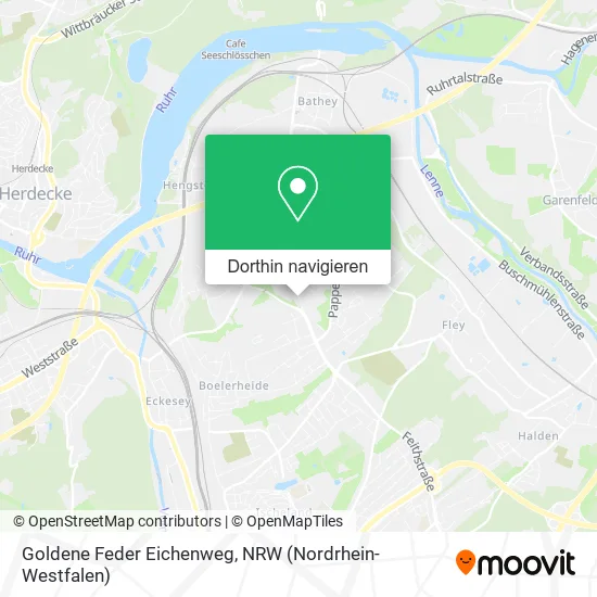 Goldene Feder Eichenweg Karte