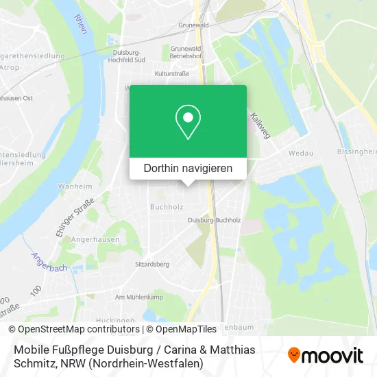Mobile Fußpflege Duisburg / Carina & Matthias Schmitz Karte