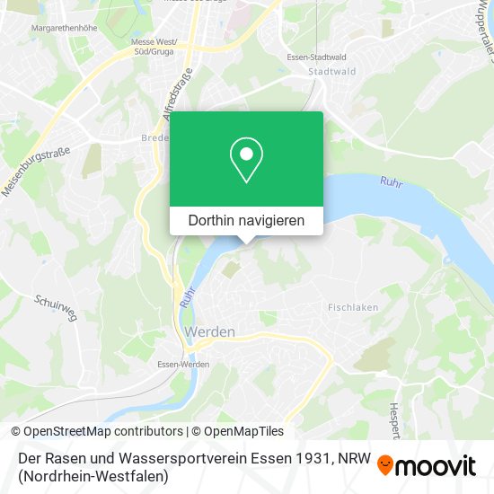 Der Rasen und Wassersportverein Essen 1931 Karte