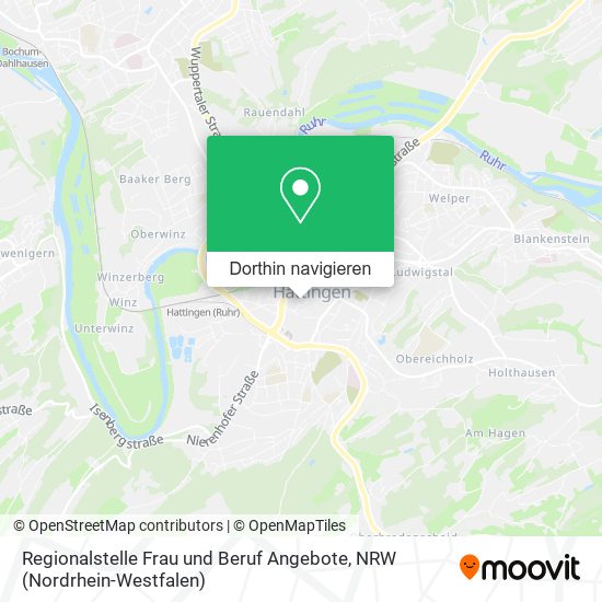 Regionalstelle Frau und Beruf Angebote Karte