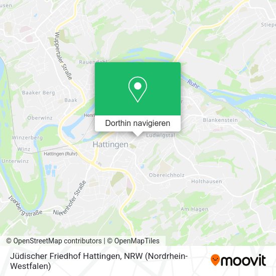 Jüdischer Friedhof Hattingen Karte