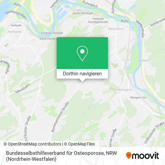 Bundesselbsthilfeverband für Osteoporose Karte