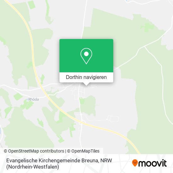 Evangelische Kirchengemeinde Breuna Karte