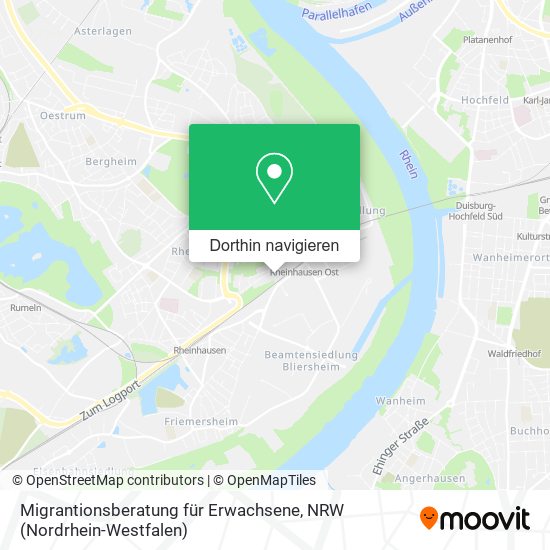 Migrantionsberatung für Erwachsene Karte