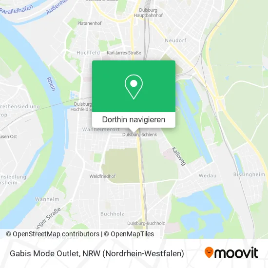 Gabis Mode Outlet Karte