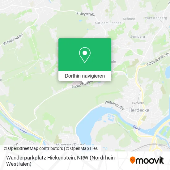 Wanderparkplatz Hickenstein Karte