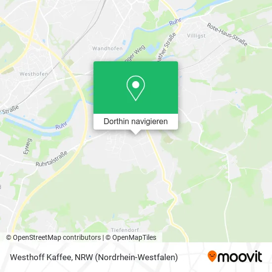 Westhoff Kaffee Karte