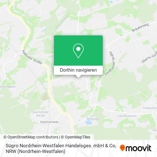 Sügro Nordrhein-Westfalen Handelsges. mbH & Co Karte