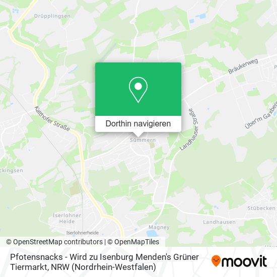 Pfotensnacks - Wird zu Isenburg Menden's Grüner Tiermarkt Karte