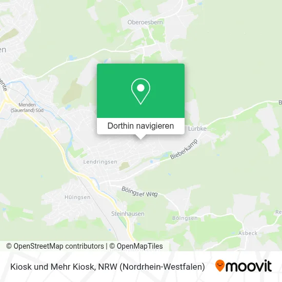 Kiosk und Mehr Kiosk Karte