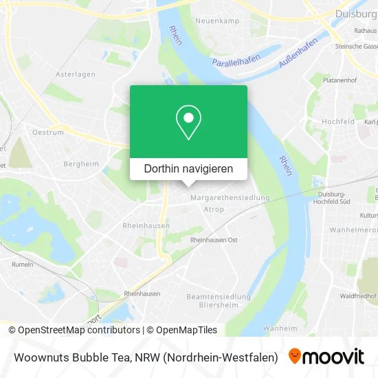 Woownuts Bubble Tea Karte