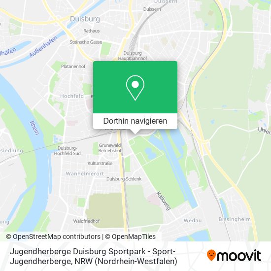 Jugendherberge Duisburg Sportpark - Sport-Jugendherberge Karte