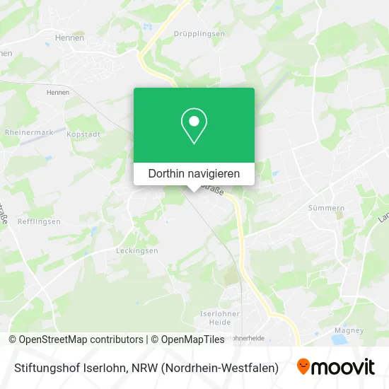 Stiftungshof Iserlohn Karte