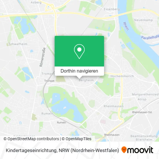 Kindertageseinrichtung Karte