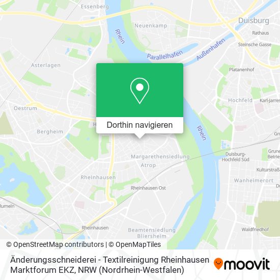 Änderungsschneiderei - Textilreinigung Rheinhausen Marktforum EKZ Karte